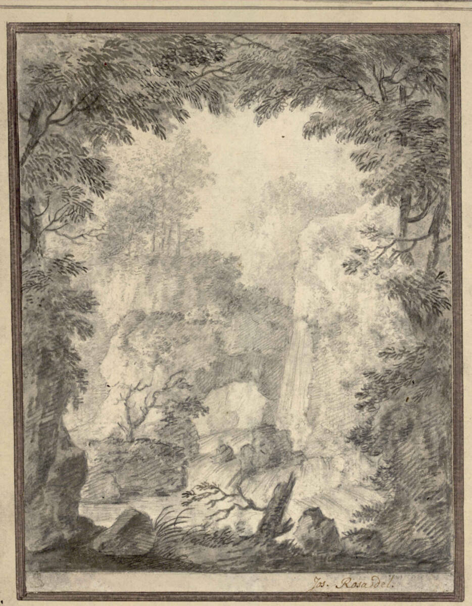 Landschaft mit Gebirgsbach, Joseph Rosa
