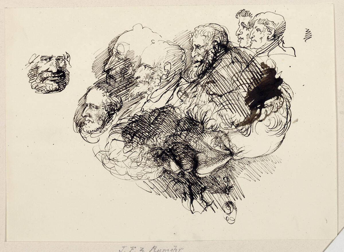 Physiognomische Studien von Profilköpfen, Carl Friedrich von Rumohr