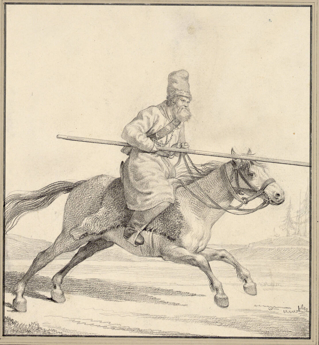 "Cosack", Johann Gottfried Schadow, 1813