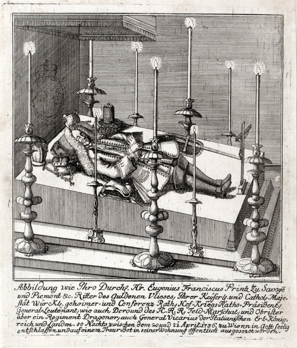 Aufbahrung Prinz Eugens, 1736