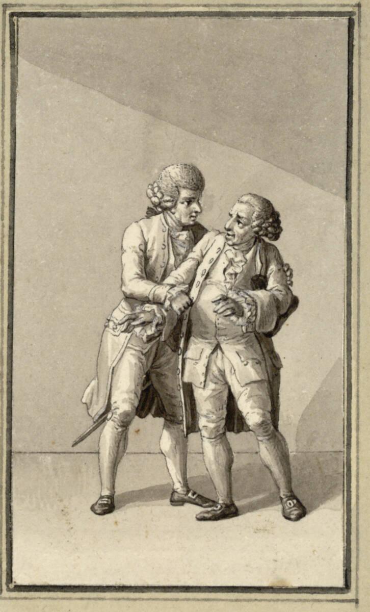 Johann David Schubert, "Lassen Sie mich Herr College! Ohlden will immer vorwärts", Inv. Nr.: 64…