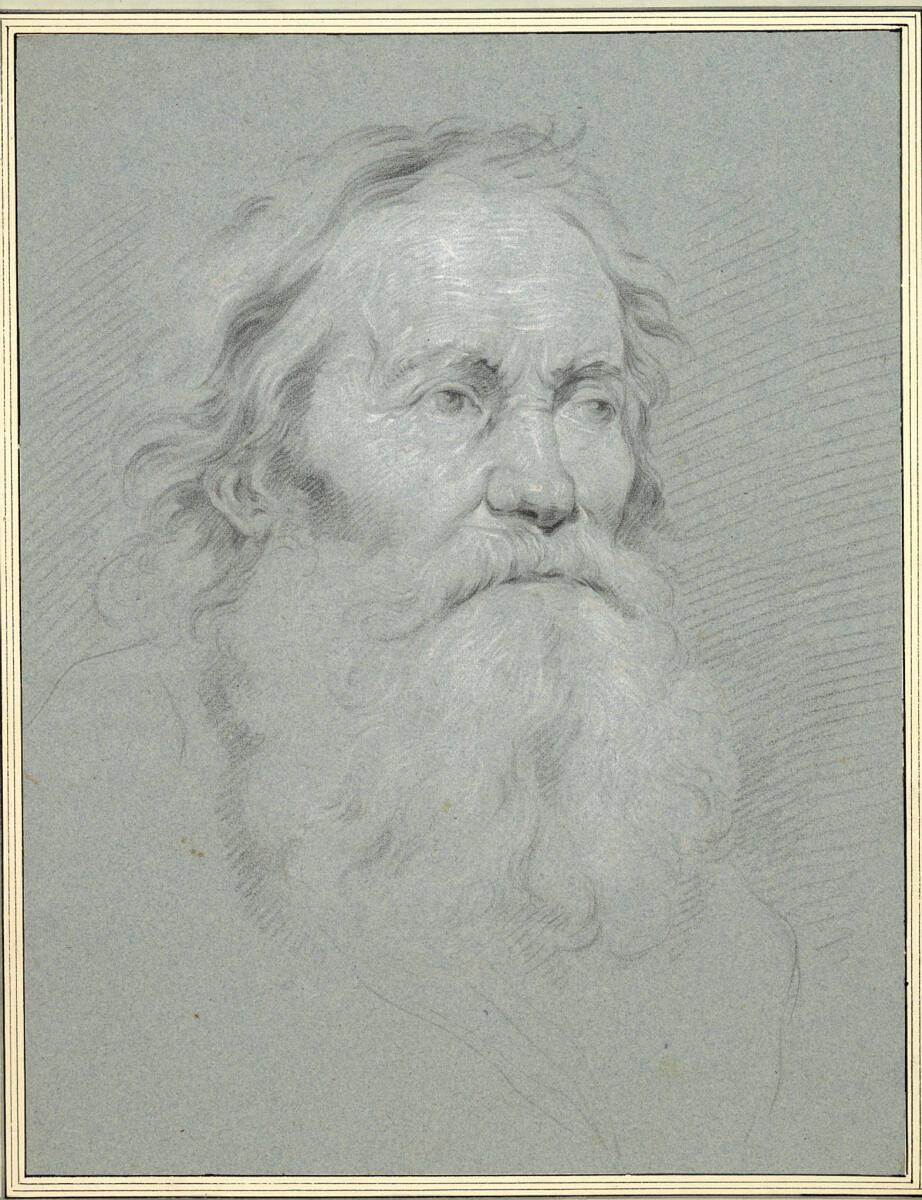 Johann Matthias Schuster, Kopf eines bärtigen alten Mannes, Inv. Nr.: 6465