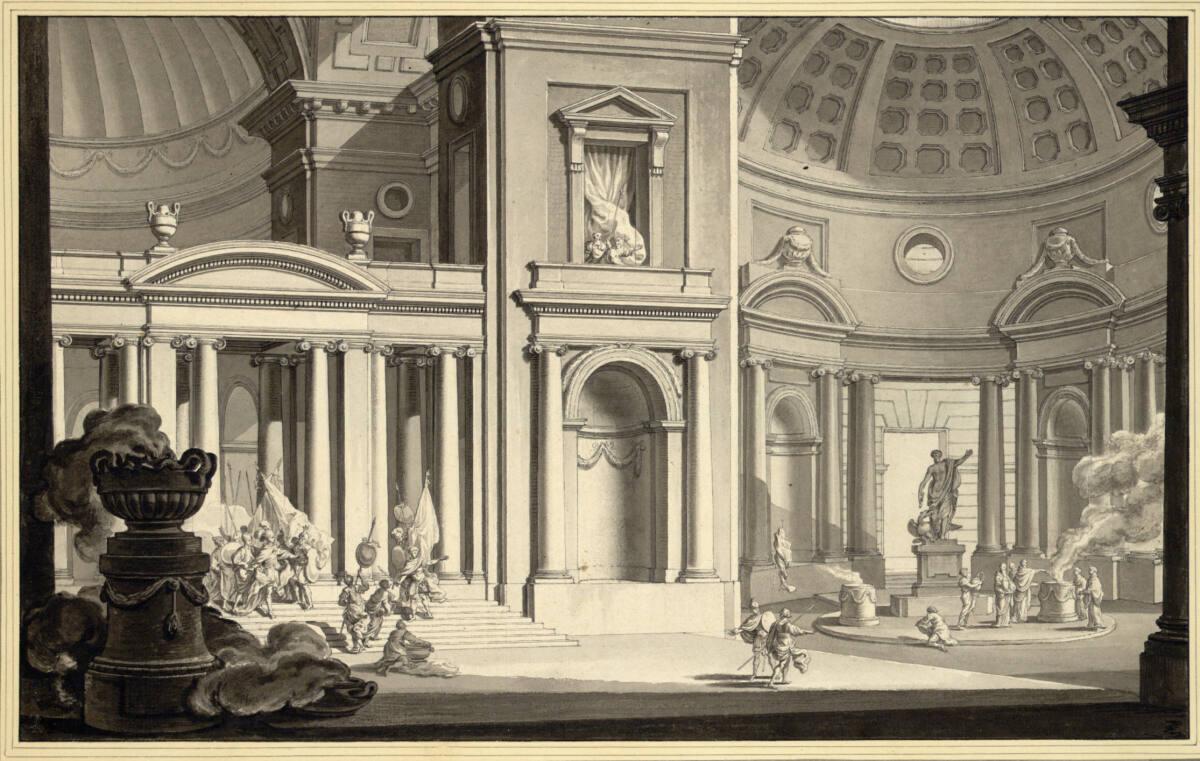 Carl Schütz, Une de trois pièces representant des morceaux d'Architectures historiés, Joseph co…