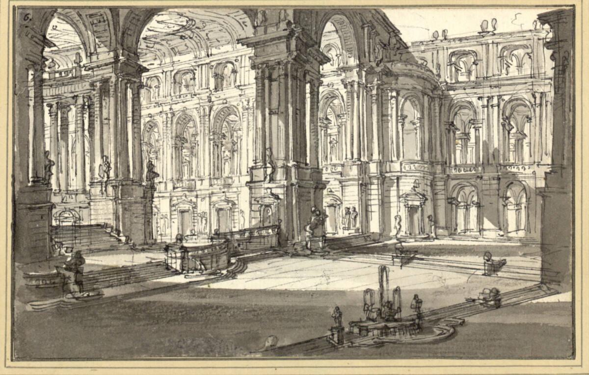 Joseph Schütz, Carl Schütz, Une de douze pièces representant des morceaux d'Architecture pour d…
