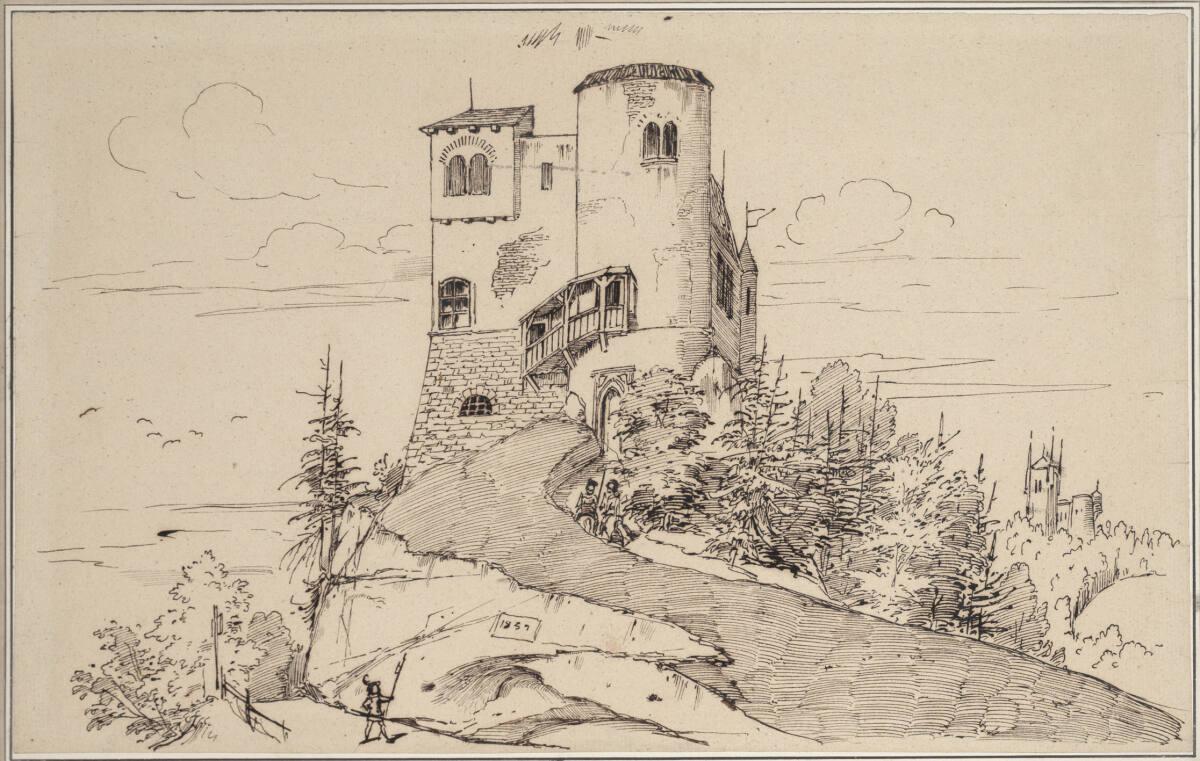 Moritz von Schwind, Burg, Inv. Nr.: 6526