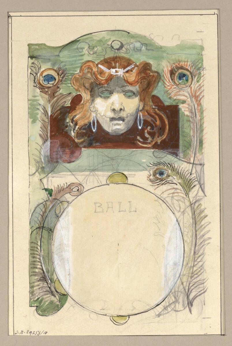 Julius Victor Berger, Ballvignette, Inv. Nr.: 29253/10