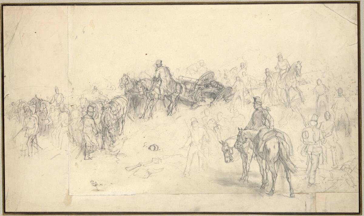 Anton Strassgschwandtner, Batterie im Rückzug, Inv. Nr.: 6628