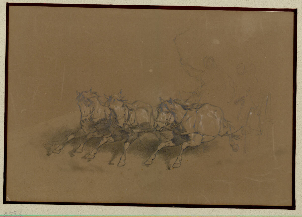 Galoppierendes Dreigespann, Anton Strassgschwandtner
