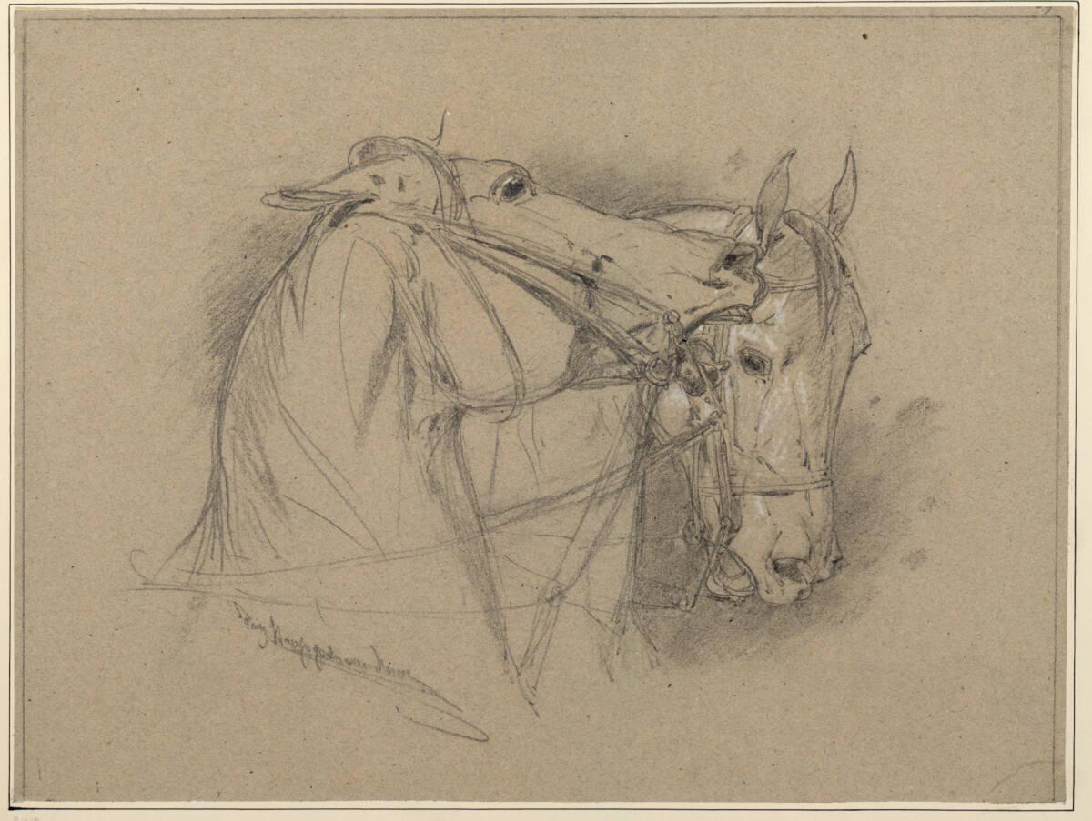 Anton Strassgschwandtner, Wagenpferde, Inv. Nr.: 6652