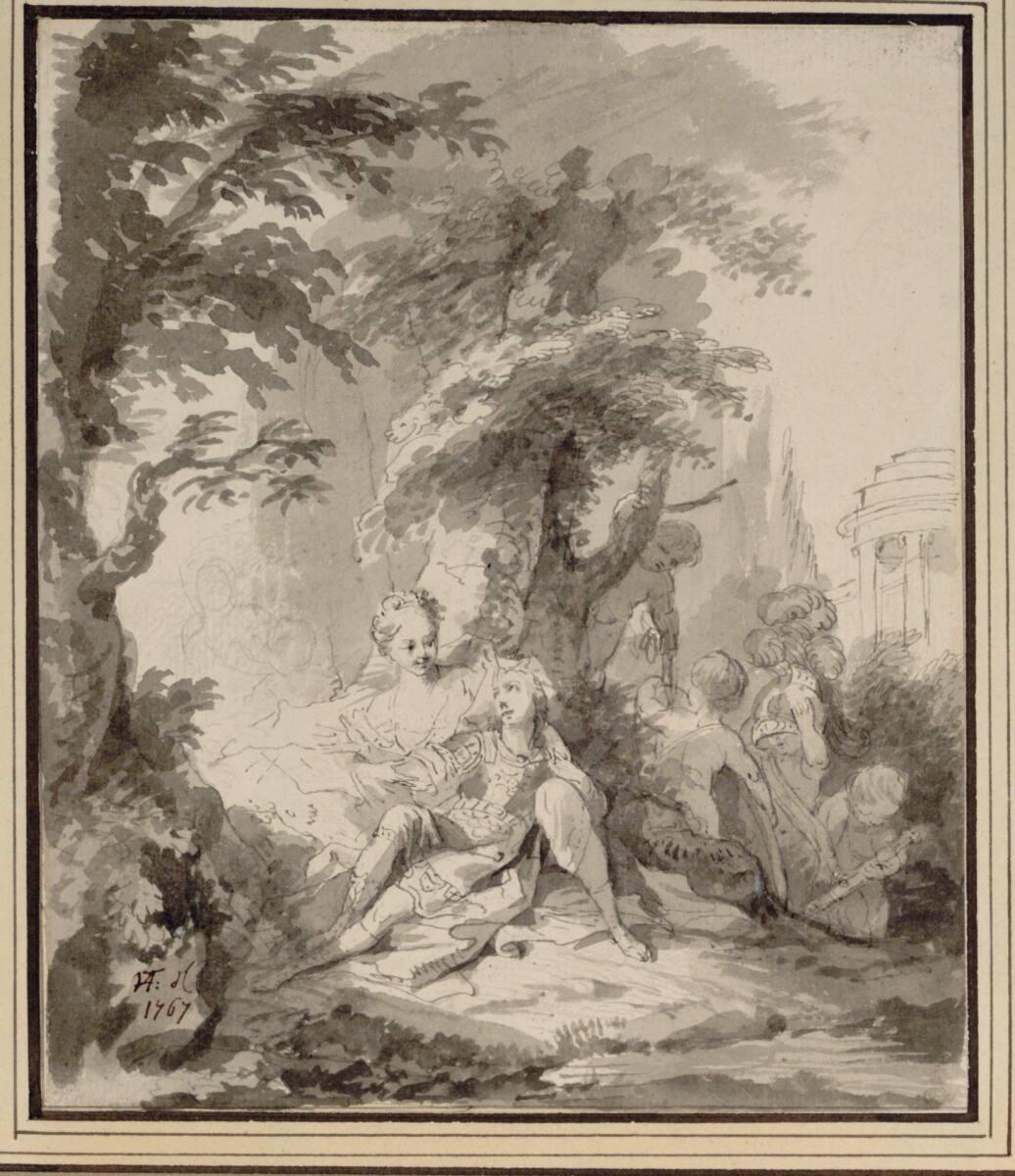 Johann Heinrich Tischbein (der Ältere), Rinaldo und Armida, Inv. Nr.: 6681
