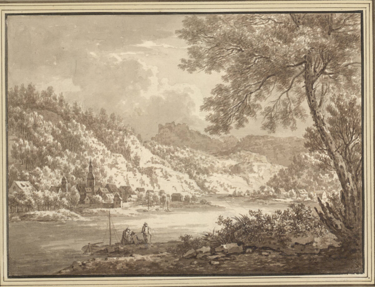 Die Elbe zwischen Aussig und Lobositz, Johann Sebastian Bach