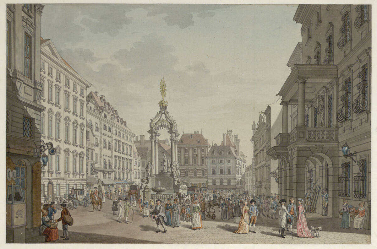 Ansicht des Hohen Marktes in Wien, Carl Schütz