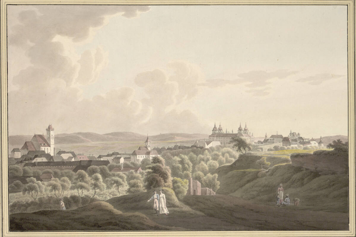 Blick auf Eisenstadt und Schloss, JosephHögel