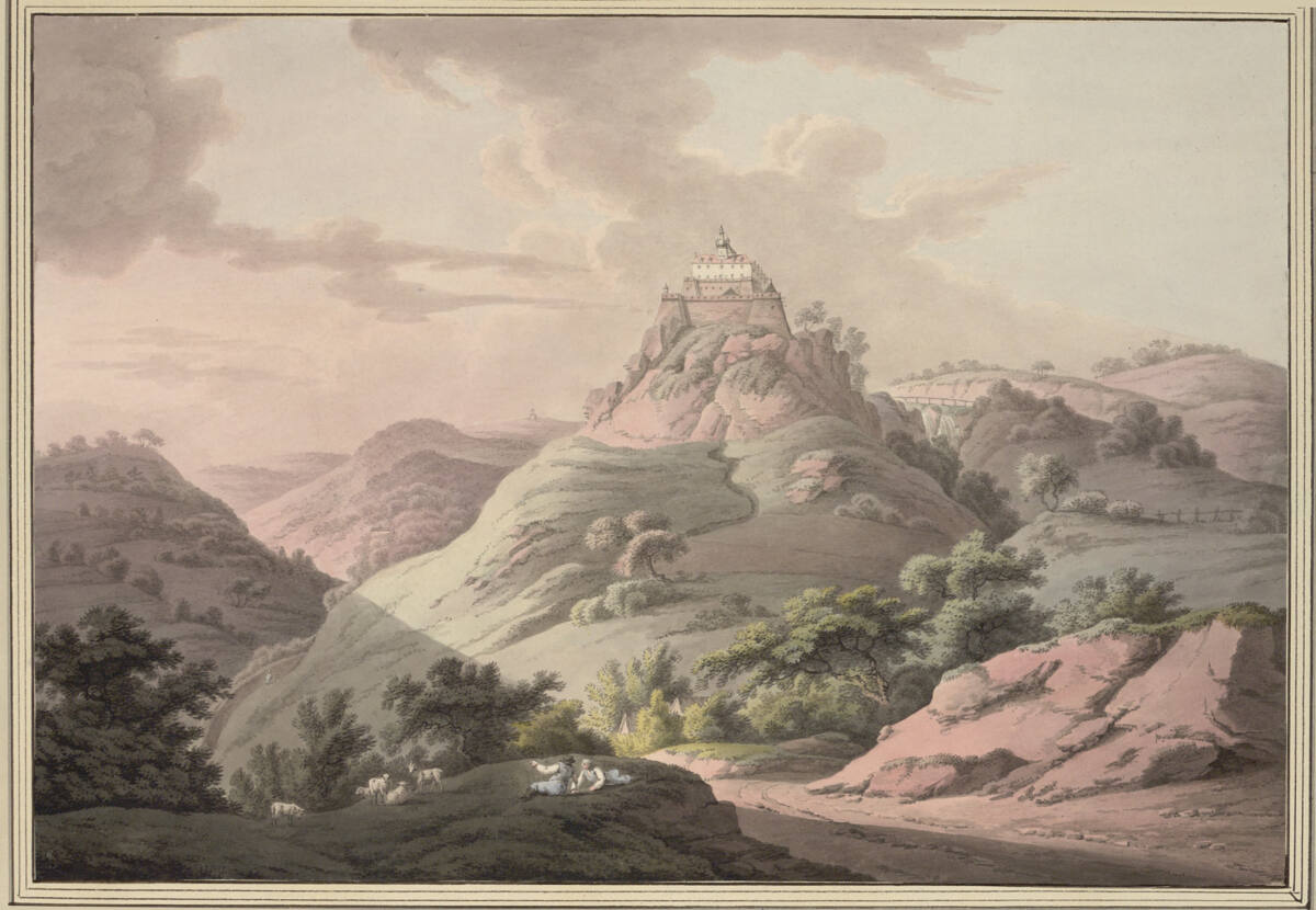 Blick auf Burg Forchtenstein in Ungarn, JosephHögel