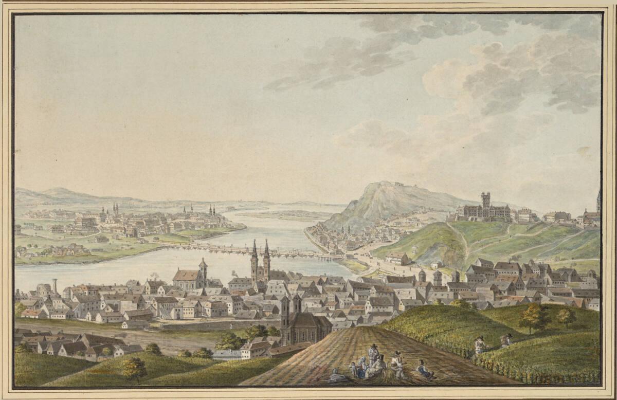 Josef Schaffer, Blick auf Buda und Pest, Inv. Nr.: 7201