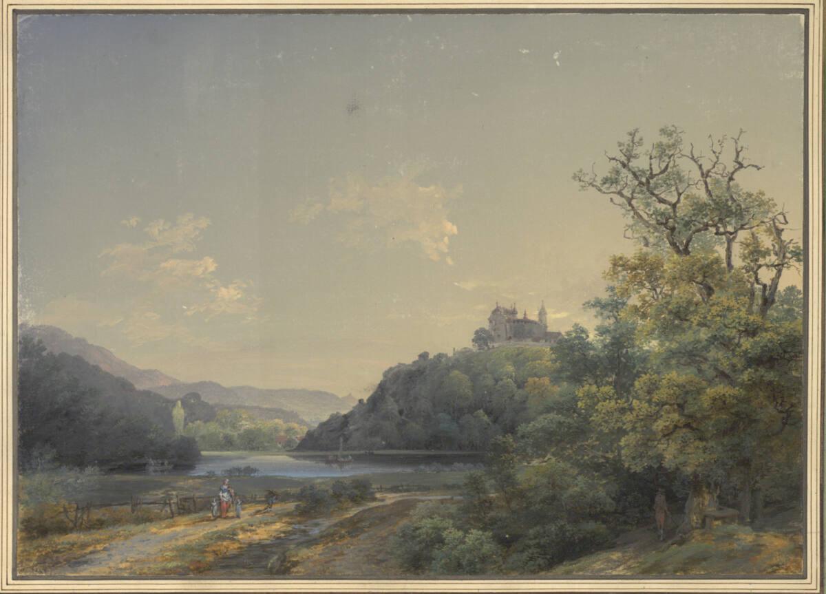 Johann Baptist Stuntz, Johann Joseph Hartmann, Arlesheim mit Schloss Birseck, Inv. Nr.: 7220