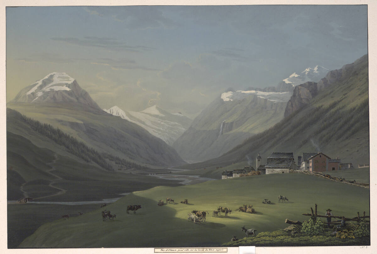 Ilanz am Ufer des Oberrhein, Johann Ludwig Bleuler
