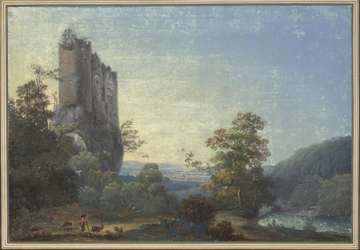Johann Baptist Stuntz, Johann Joseph Hartmann, Basel und Umgebung, von der Ruine von Schloss Re…