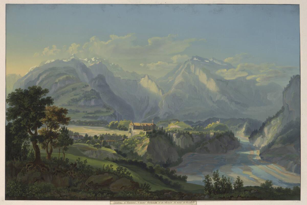 Johann Ludwig Bleuler, Schloss Razuns, der Galanta und der Weg nach Gunkels, Inv. Nr.: 7242