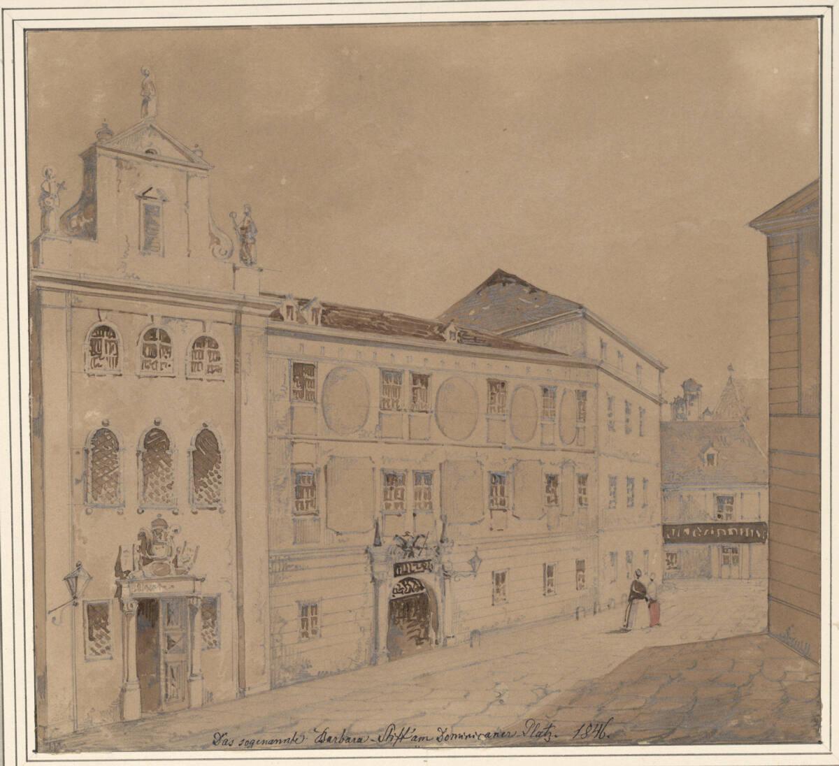 Moritz Leybold, Das sogenannte Barbara-Stift am Dominikanerplatz, Inv. Nr.: 7296