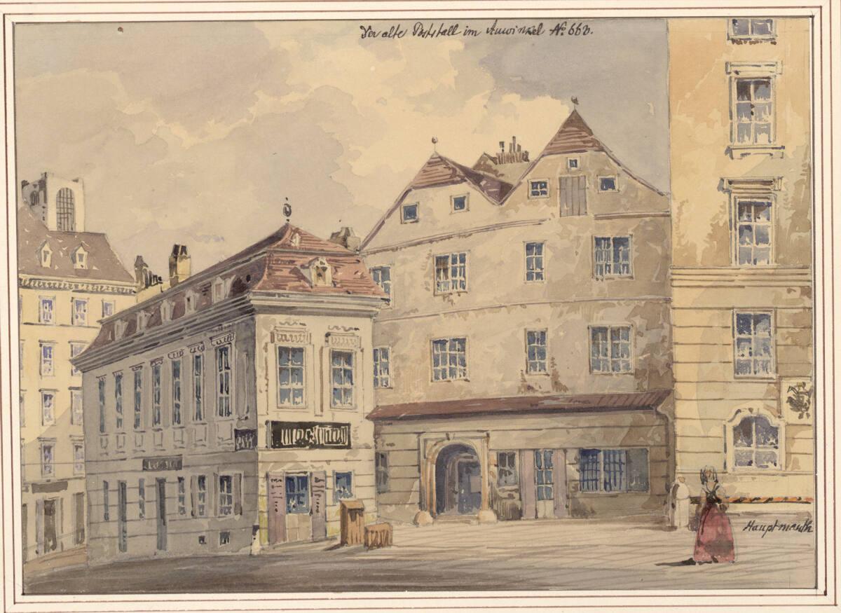 Moritz Leybold, Der alte Poststall im Auwinkel (Nr. 663), Inv. Nr.: 7327