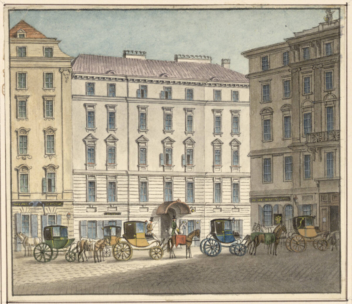 Anonym, Der Haarmarkt vom Haus zur Gans aus gesehen