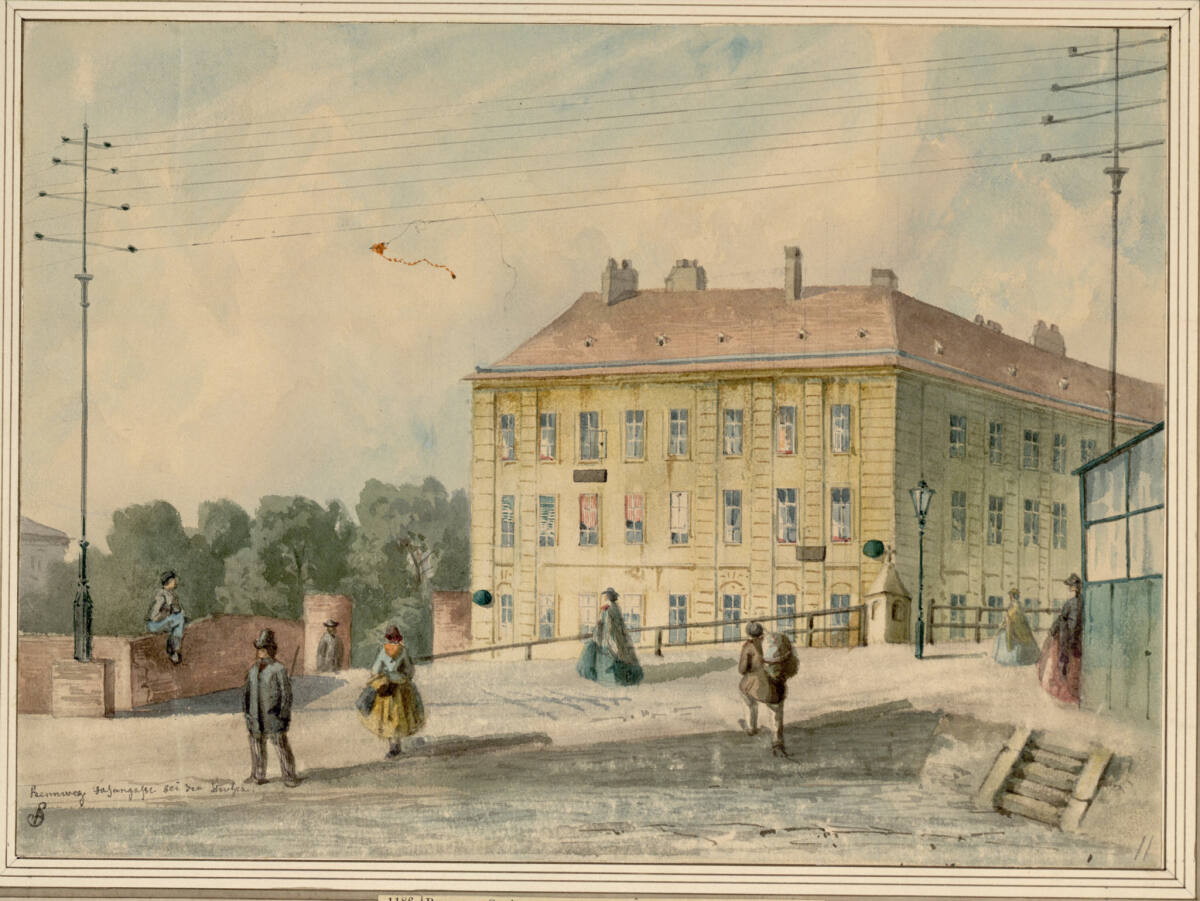 Rennweg. Gasthaus zum Schützen (abgetragen 1862), Anton Stutzinger