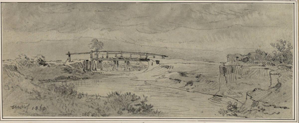 Carl Pischinger, Landschaft mit Brücke, Inv. Nr.: 7469