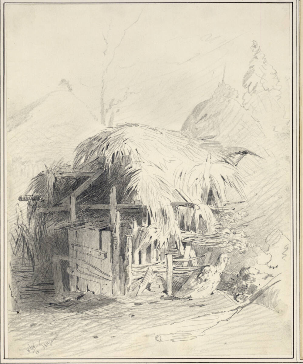 Skizze, Carl Pischinger, 1868