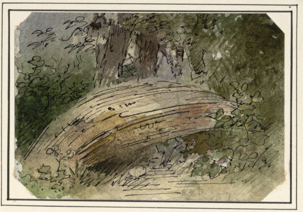 Waldausschnitt, Carl Pischinger, 1843