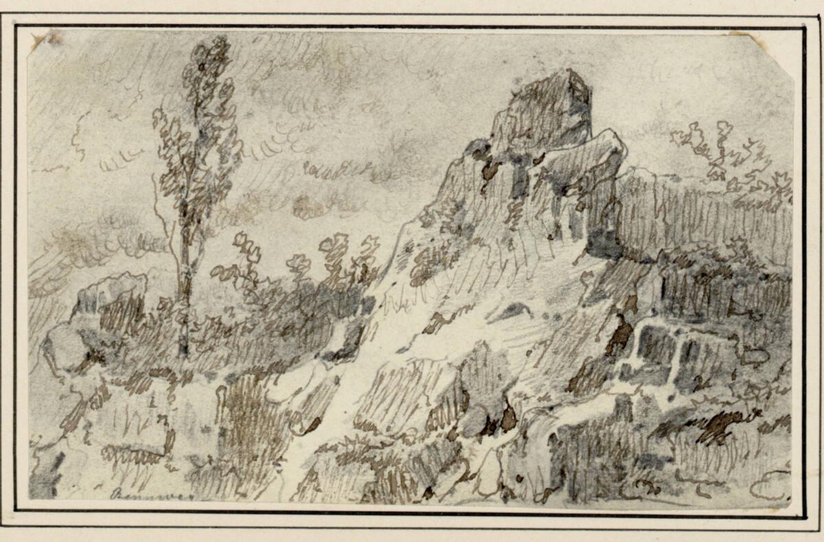 Carl Pischinger, Felslandschaft mit Baum, Inv. Nr.: 7493