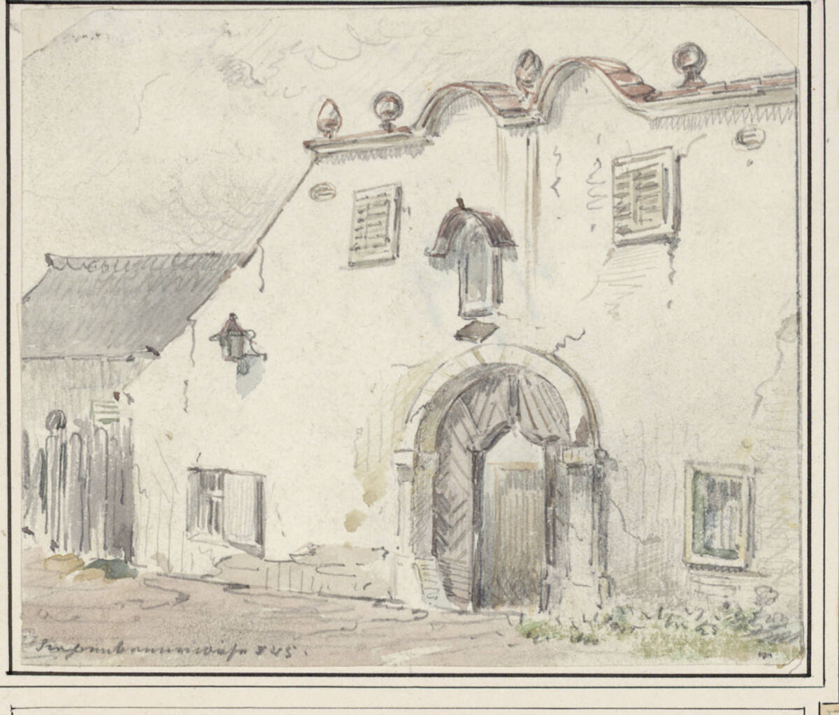 Hausfront, Carl Pischinger, 1845