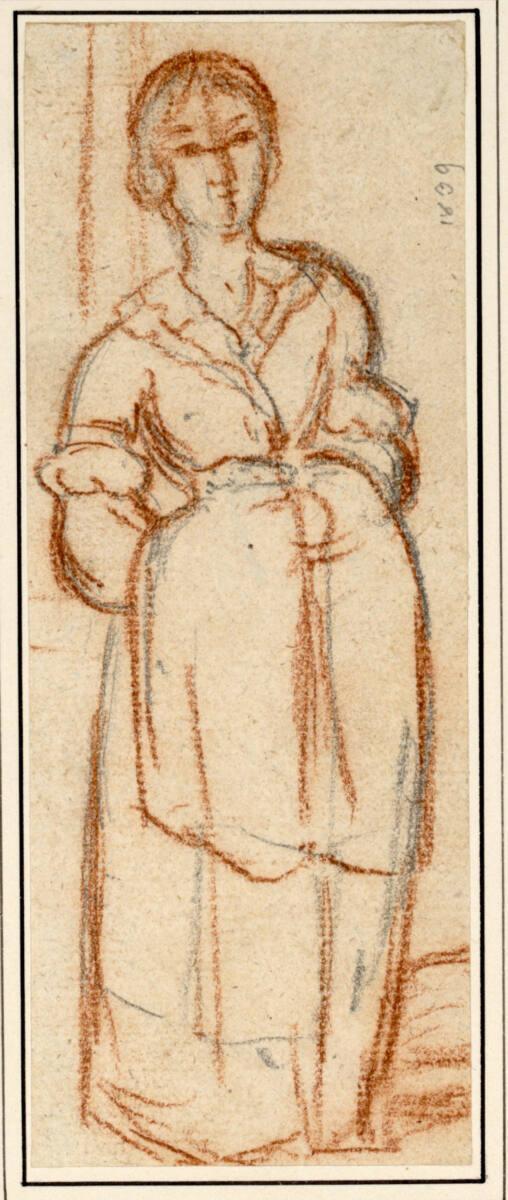 Carl Pischinger, Frau, frontal, Inv. Nr.: 7605
