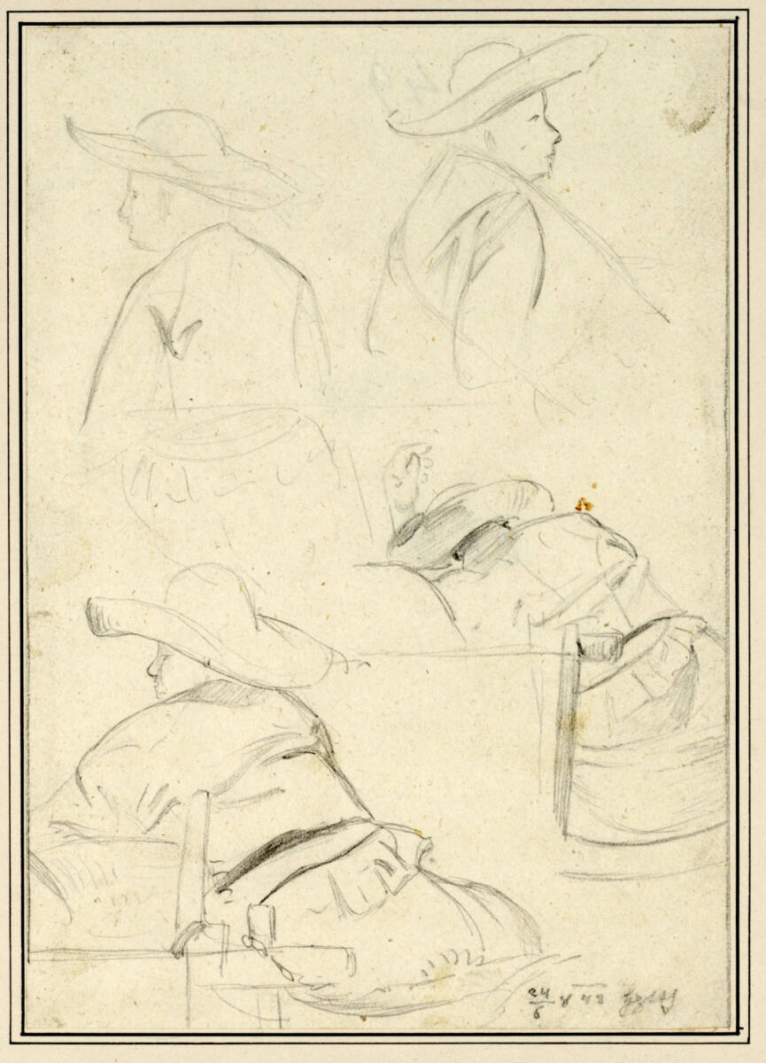 Vier Studien eines Jungen, Carl Pischinger, 1842
