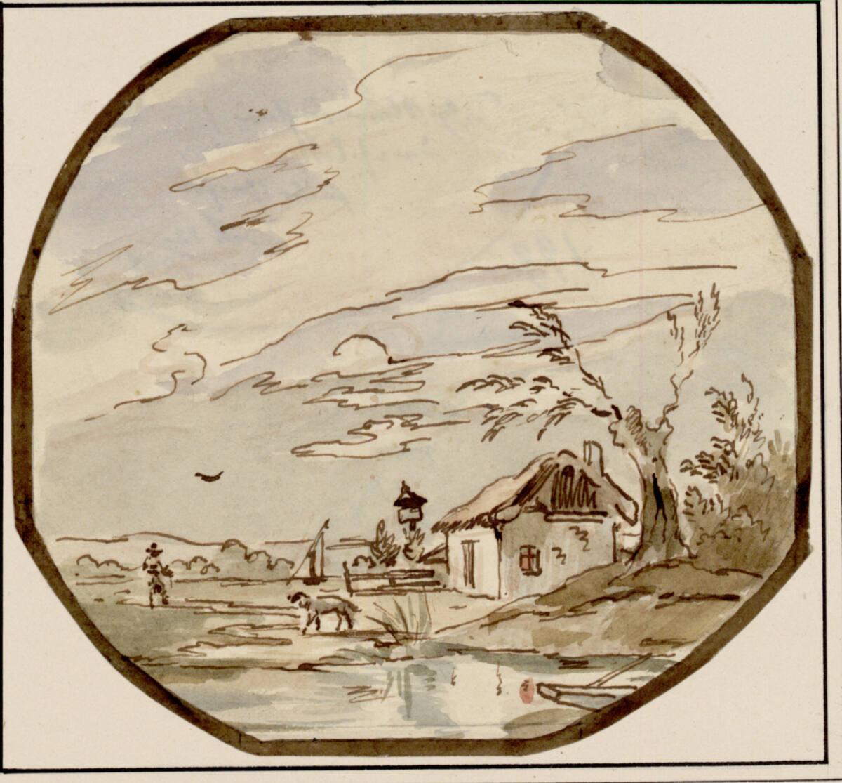 Carl Pischinger, Landschaft mit Weiher, Inv. Nr.: 7771