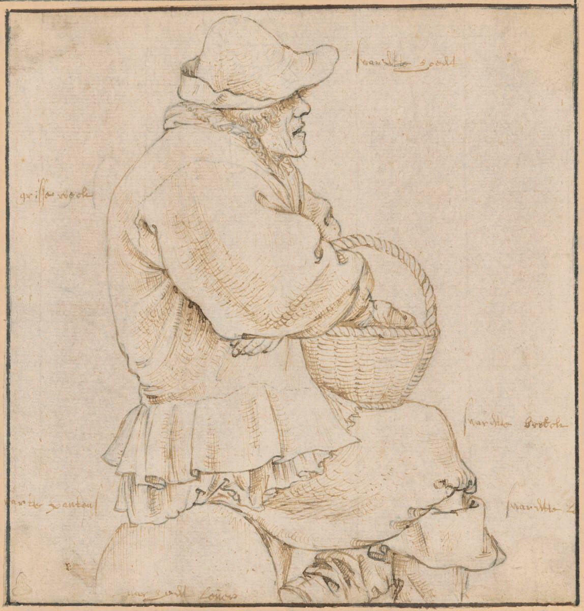 Sitzender Marktbauer, Roelant Savery