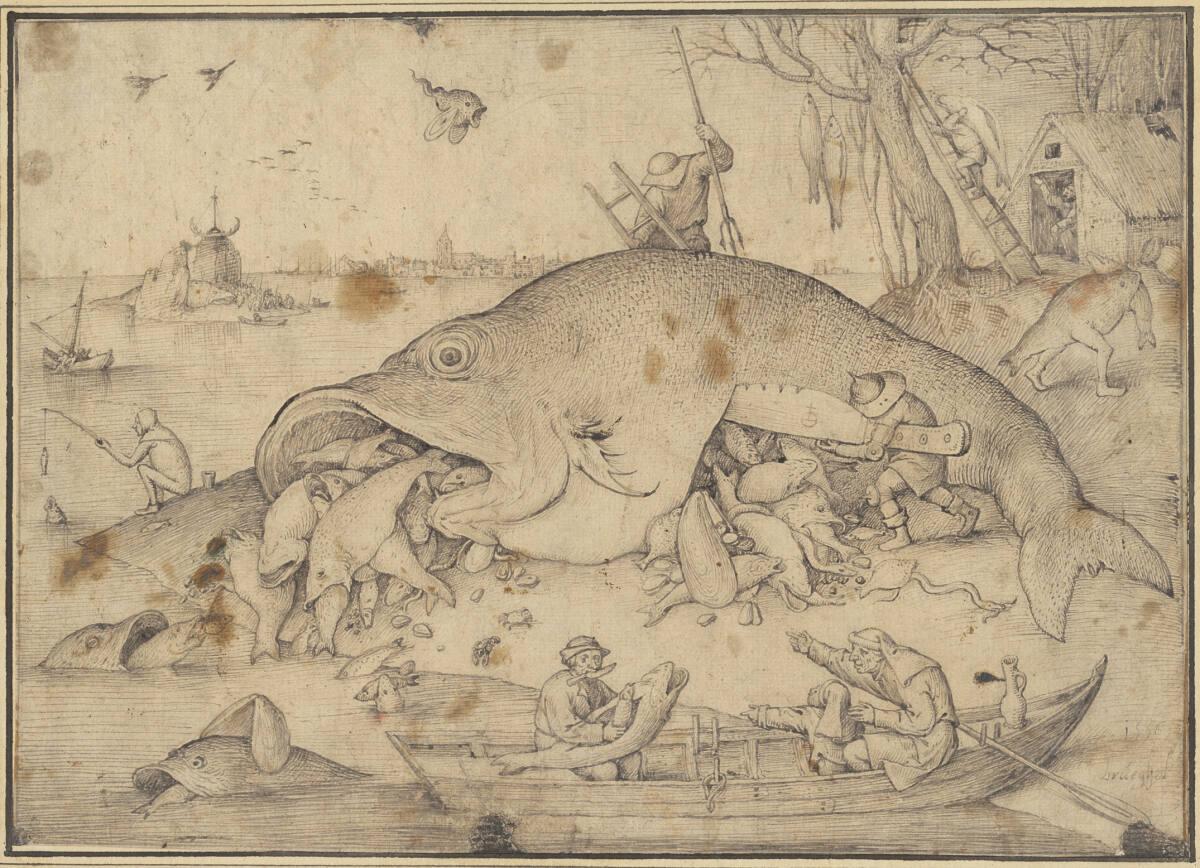Pieter Bruegel d. Ä., Die großen Fische fressen die kleinen, Inv. Nr.: 7875