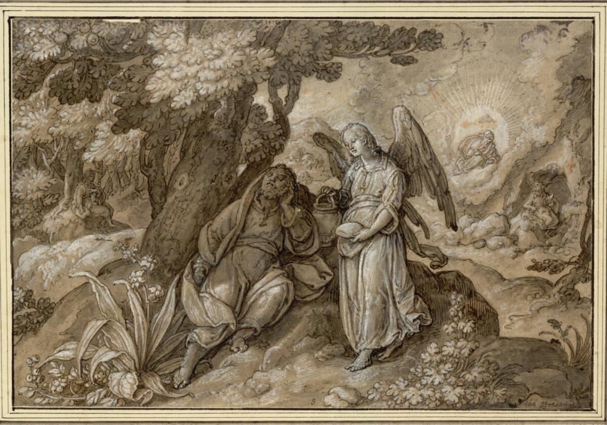 Jan van der Straet, Der Engel des Herrn bringt Habakuk Brot und Wasser, Inv. Nr.: 7949