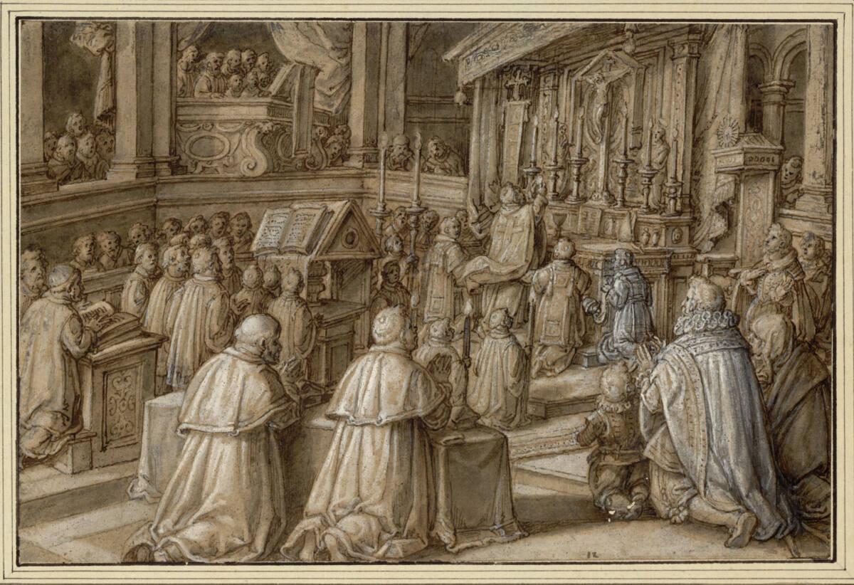 Jan van der Straet, Das Meßopfer, Inv. Nr.: 7953