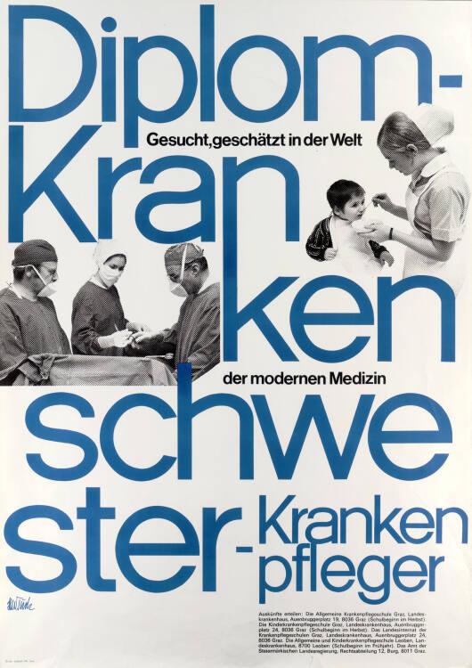Herbert Walter Türk, Diplom-Krankenschwester, - Krankenpfleger gesucht, geschätzt in der Welt d…