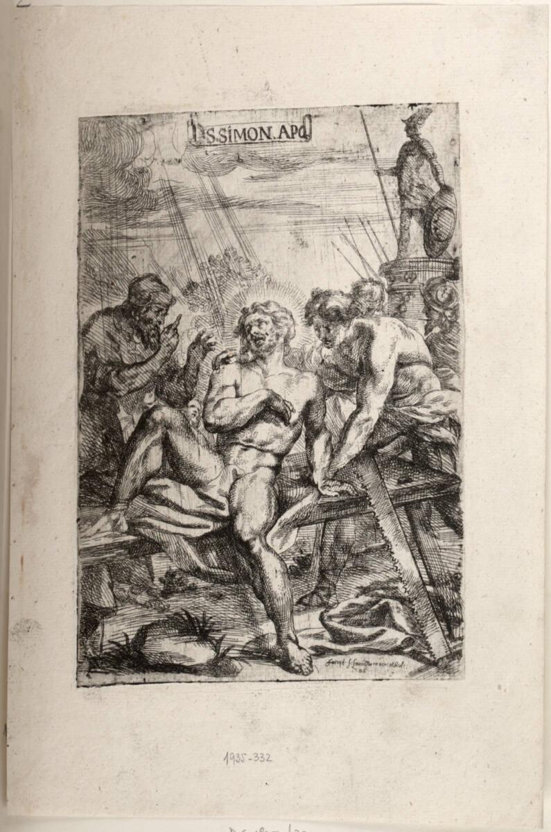 Josef Ferdinand Fromiller, Das Martyrium des heiligen Simon, Inv. Nr.: DG1935/332