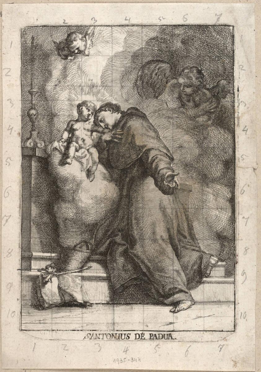 Josef Ferdinand Fromiller, Der heilige Antonius von Padua, Inv. Nr.: DG1935/344