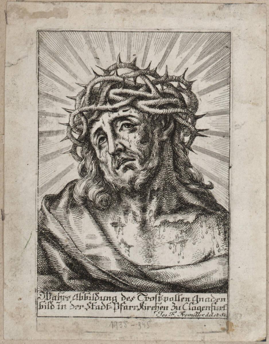 Josef Ferdinand Fromiller, Der Schmerzensmann - das Gnadenbild zu Klagenfurt, Inv. Nr.: DG1935/…