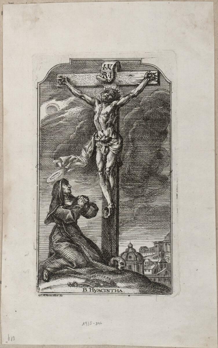 Josef Ferdinand Fromiller, Der Gekreuzigte und Maria unter dem Kreuz, Inv. Nr.: DG1935/346