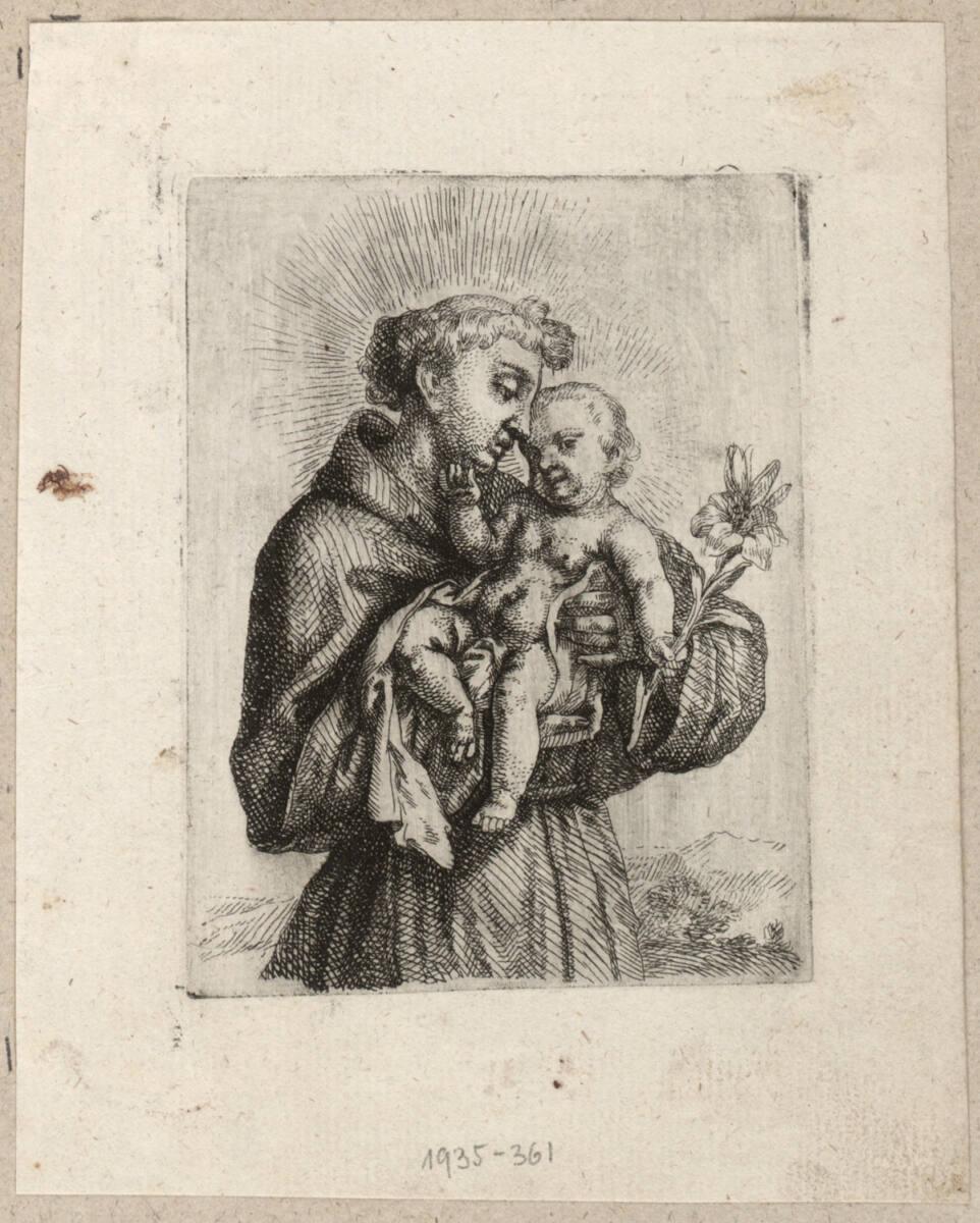 Josef Ferdinand Fromiller, Der heilige Antonius von Padua, Inv. Nr.: DG1935/361