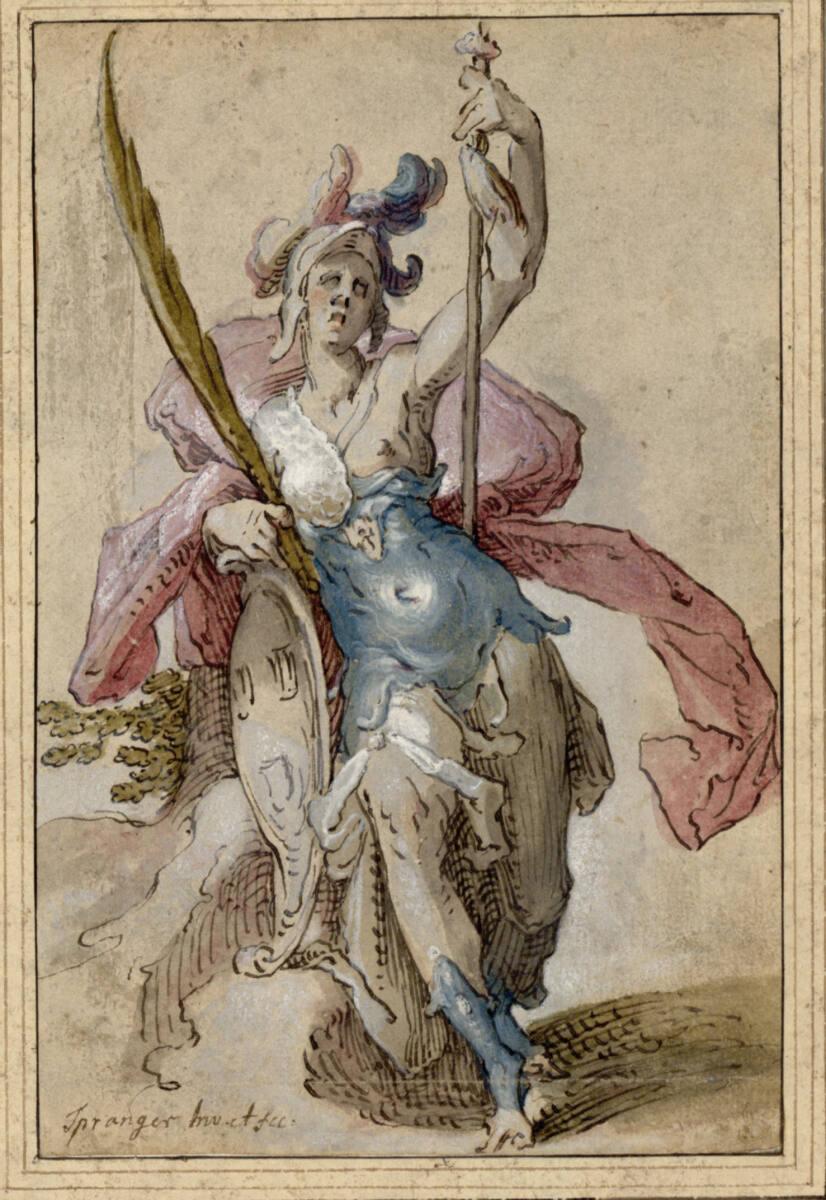 Bartolomäus Spranger, Minerva mit dem Lukas-Schild, Inv. Nr.: 8000