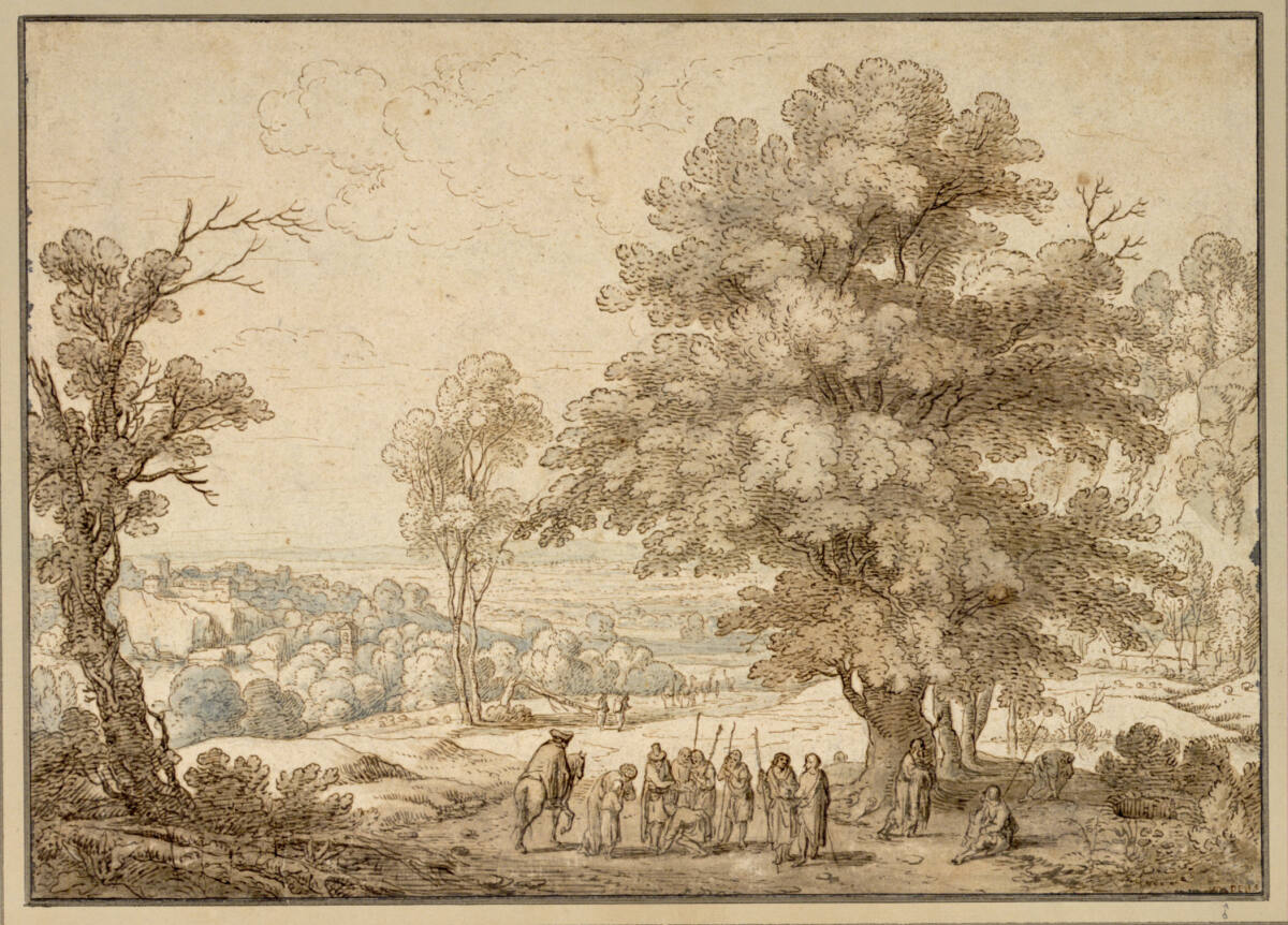 Landschaft mit dem Verkauf Josephs durch seine Brüder, Jan Wildens