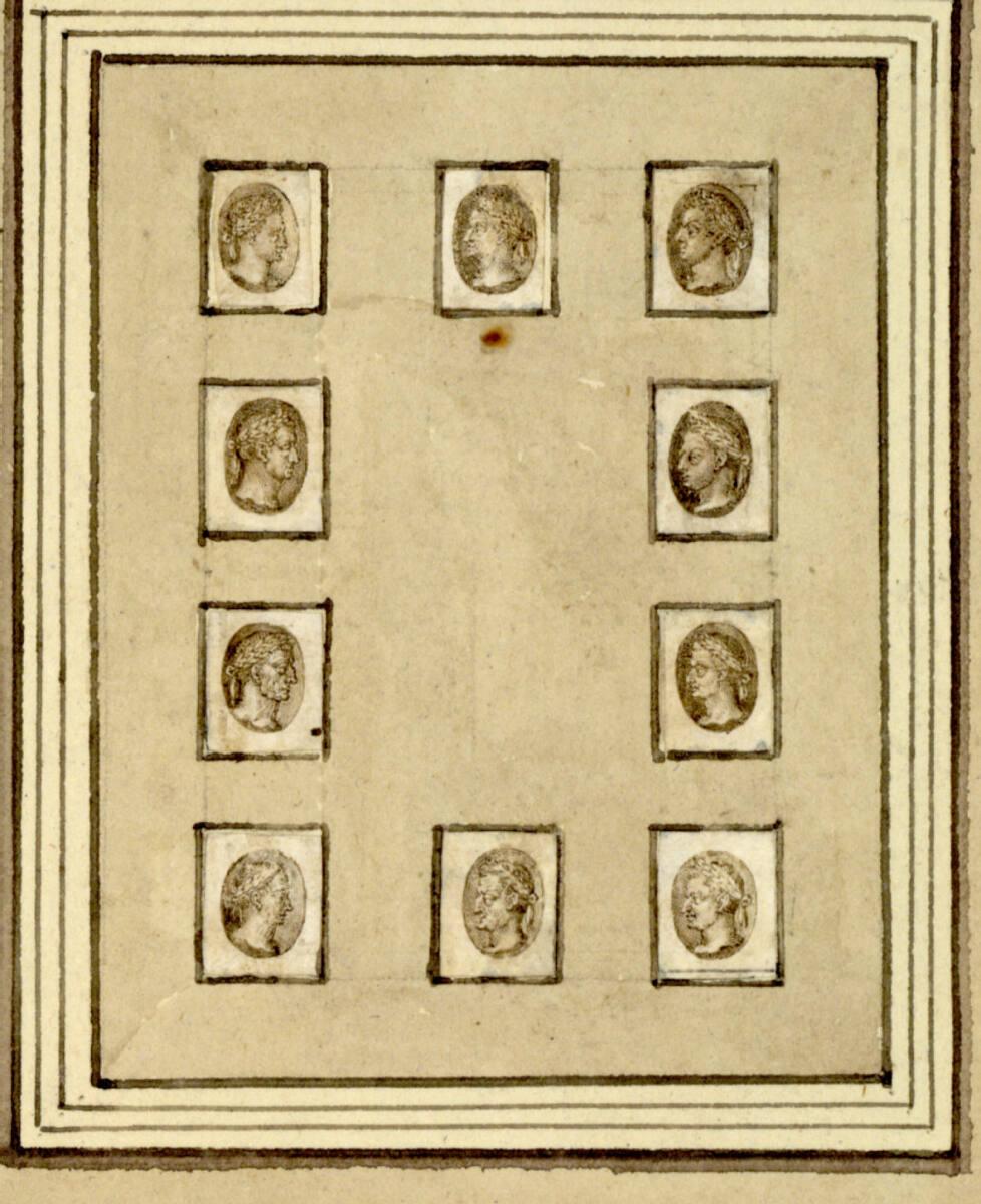 Jan Wierix, Römisches Kaiserbildnis  (aus einer Serie, Inv.-Nr. 8026-8035), Inv. Nr.: 8031