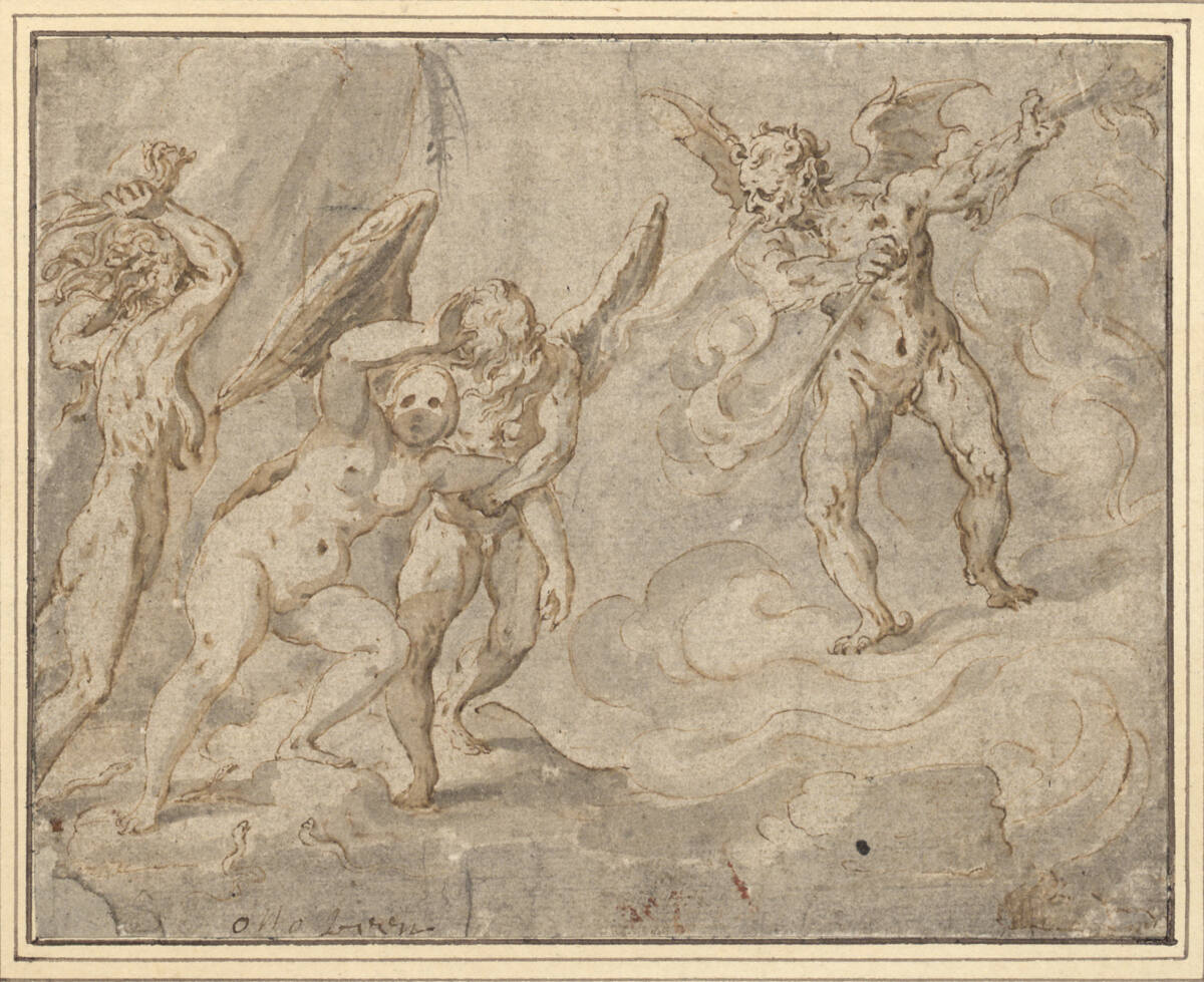 Chronos schleppt Luxuria in die Hölle, Otto van Veen