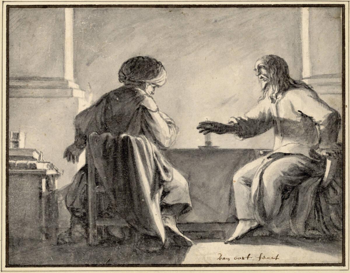 Christus bei Nikodemus, Inv. Nr.: 8067